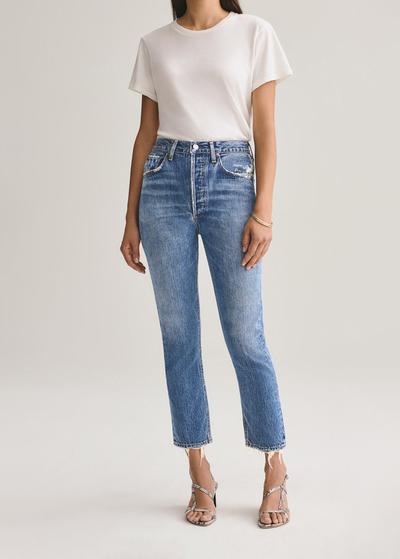 Riley High Rise Straight Crop