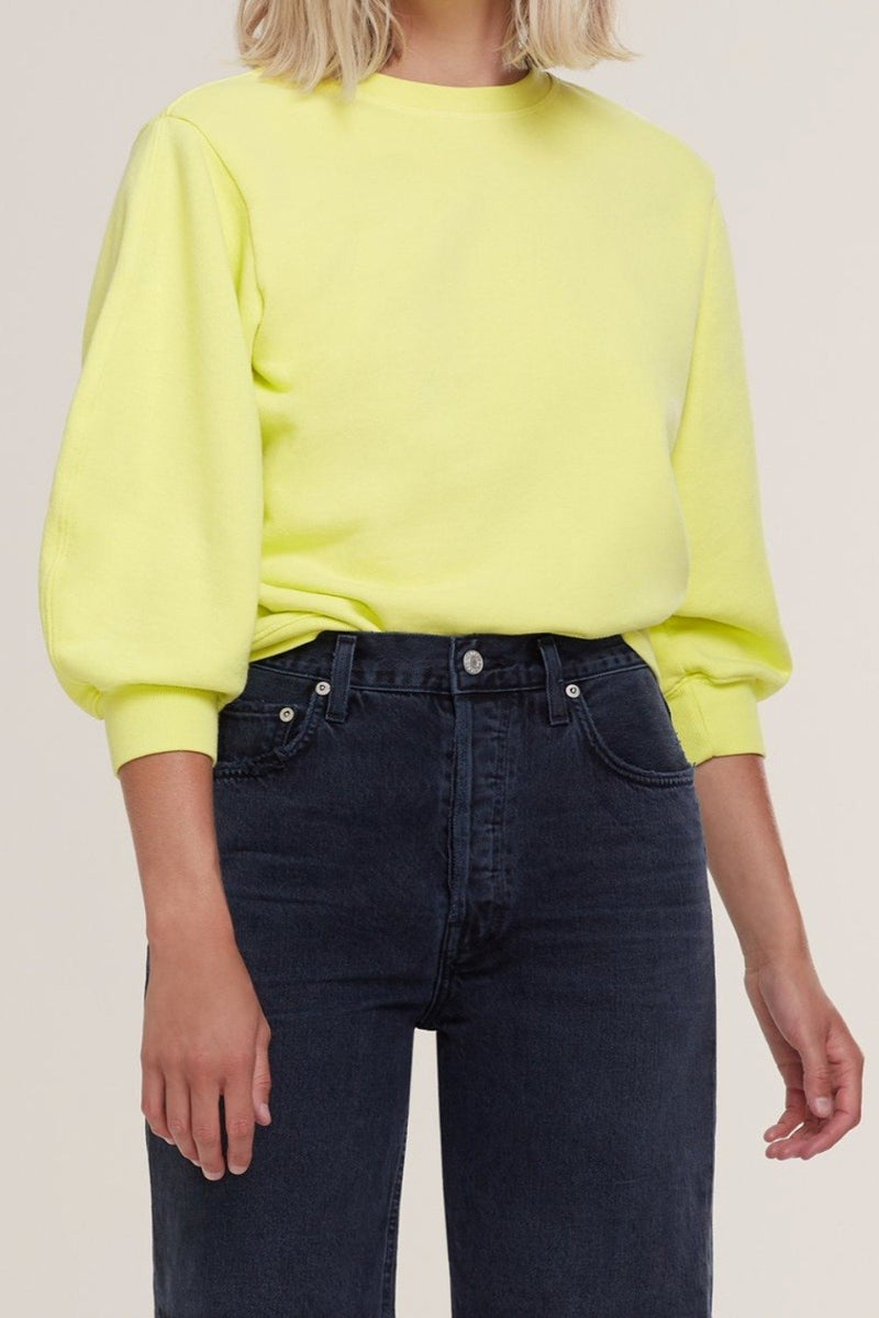 AGOLDE Thora 3/4 Sleeve Sweatshirt WOMEN'S SWEATS
