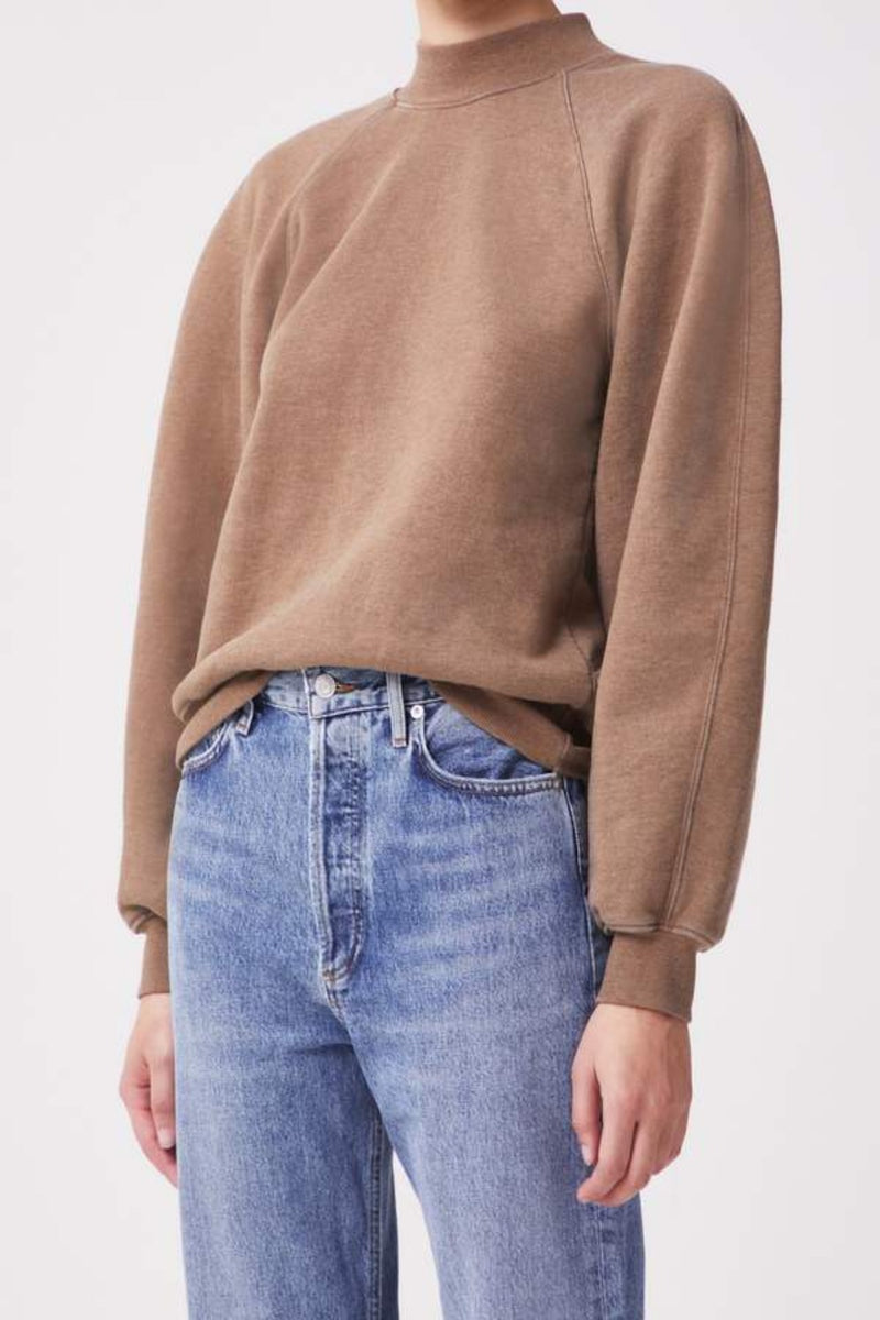 AGOLDE Tarron Mock Neck Sweatshirt WOMEN'S TOPS