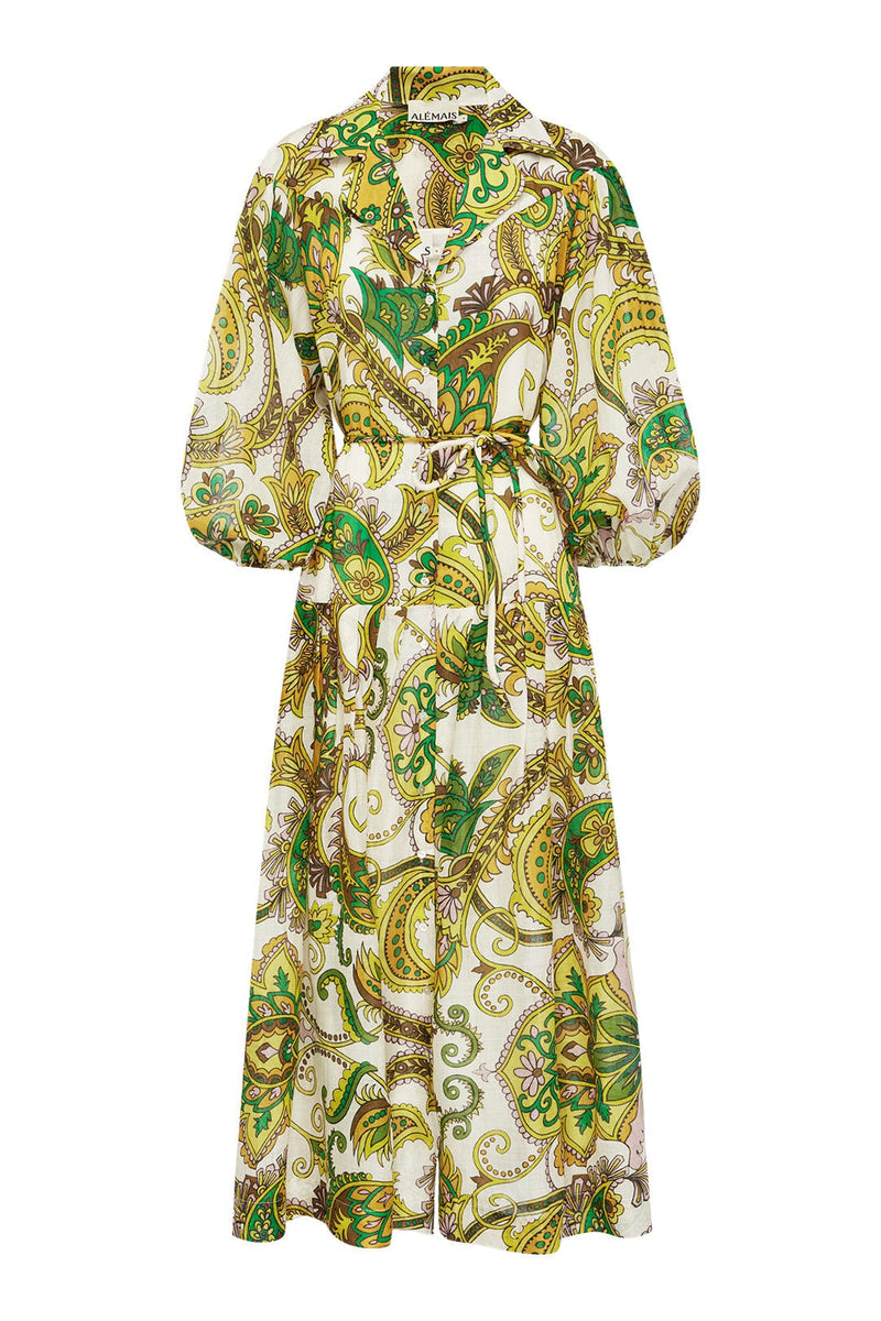 Octavia V Neck Shirtdress