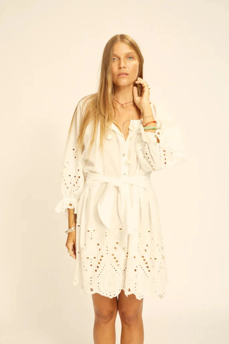 Alex Short Dress with Sash