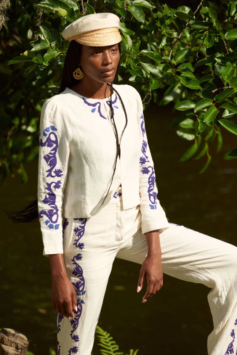 Ali Jacket Scrolls Marine