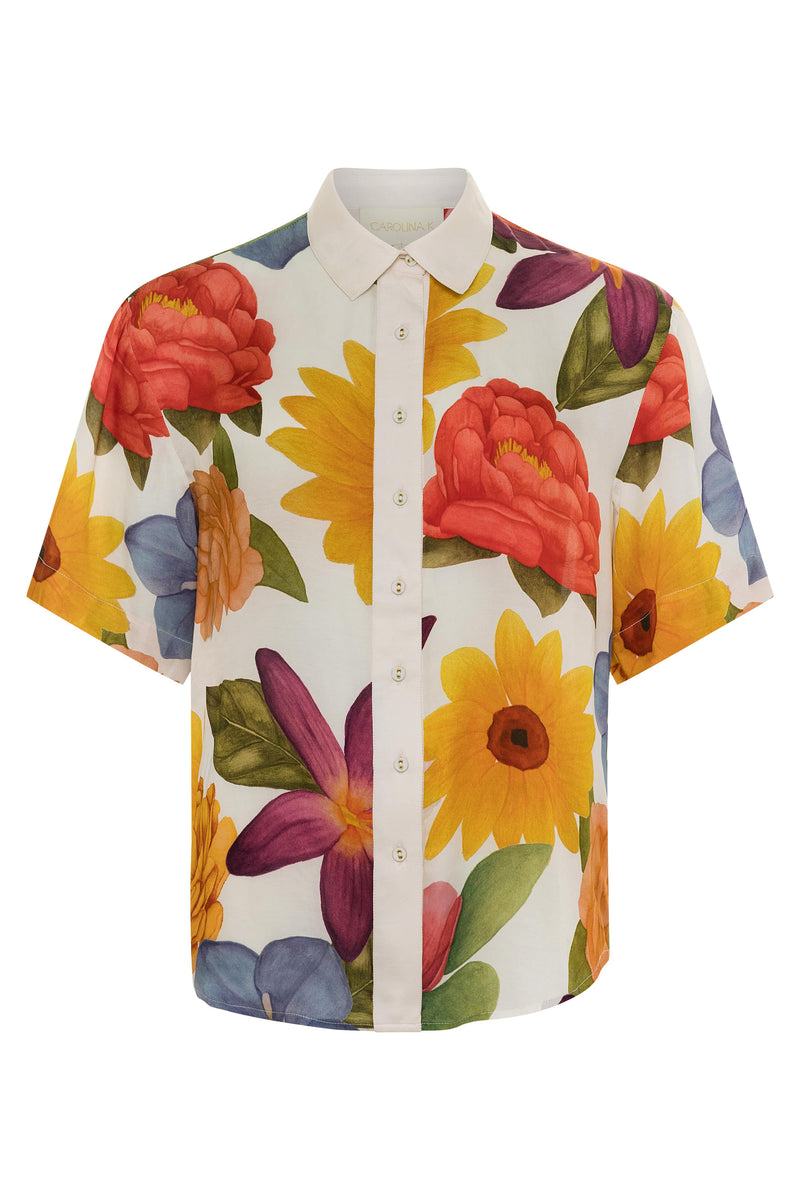 Aries Shirt Florals Cream