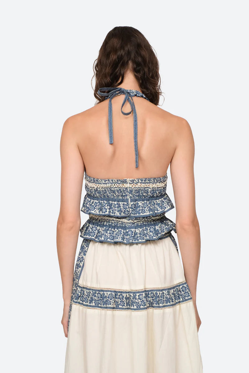 Arlo Print Halter Neck Top