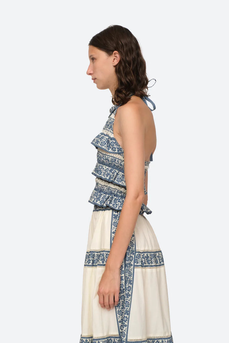 Arlo Print Halter Neck Top