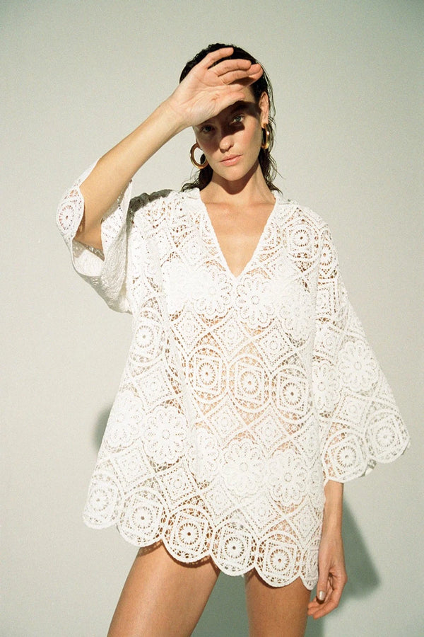 BORGO DE NOR Hooded Mini Dress WOMEN'S DRESSES