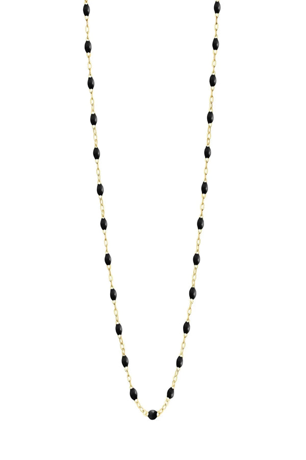 Classic Gigi Black Necklace YG 17.7