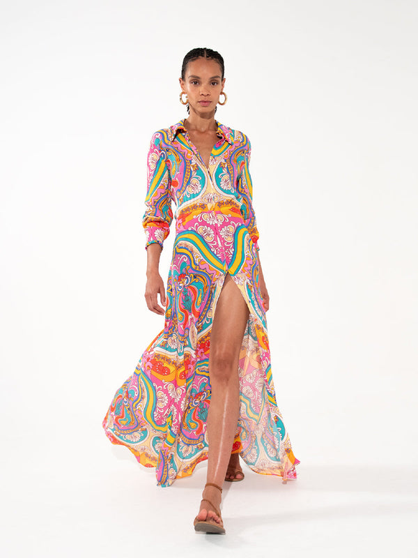 Jacqueline Crepe Shirt Dress
