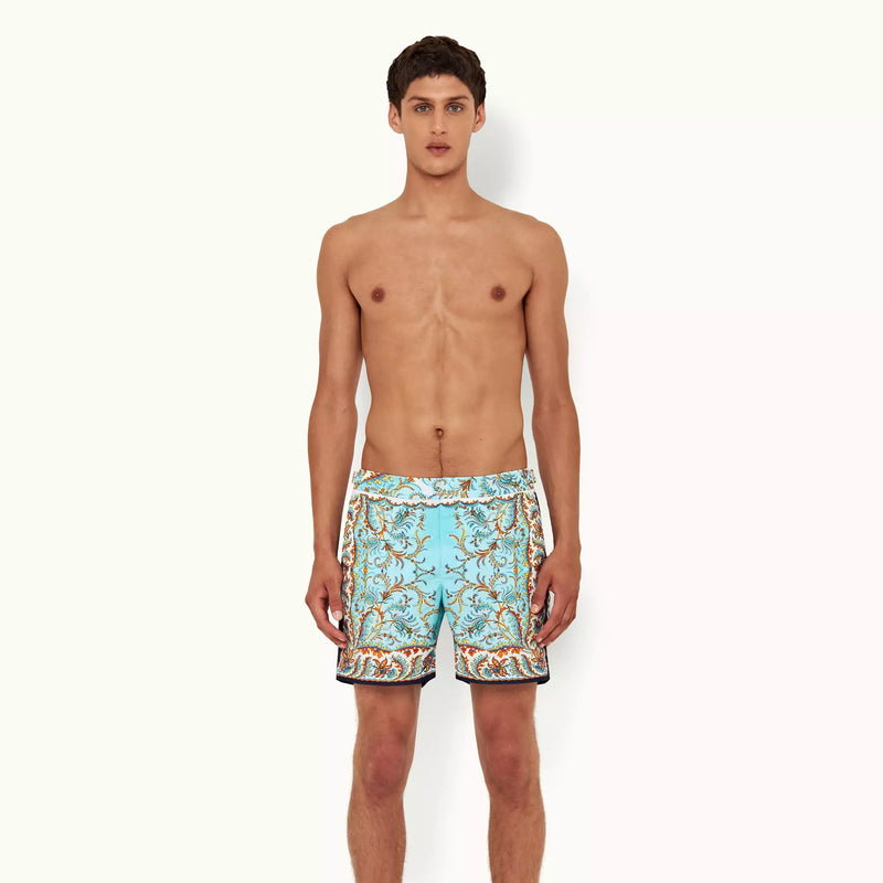 Bulldog Multicolour Paisley Mid-Length Swim Shorts