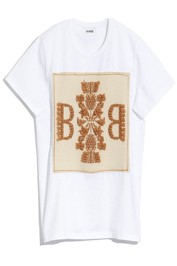 BARRIE T-shirt with Knitted Barrie Patch WOMEN'S TEES