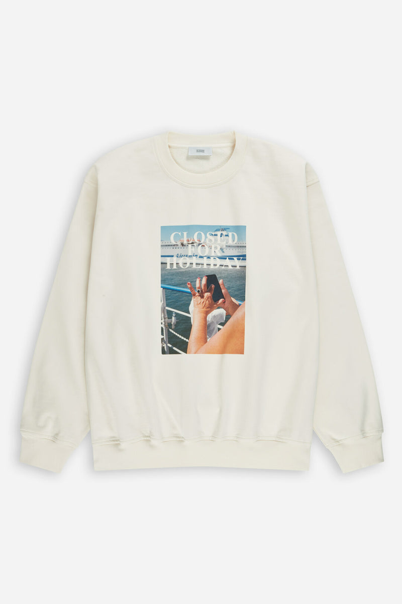 Printed Organic Cotton Crewneck