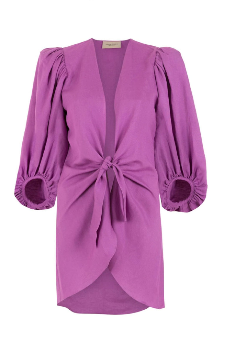 Solid Shirt with Voluminous Sleeves