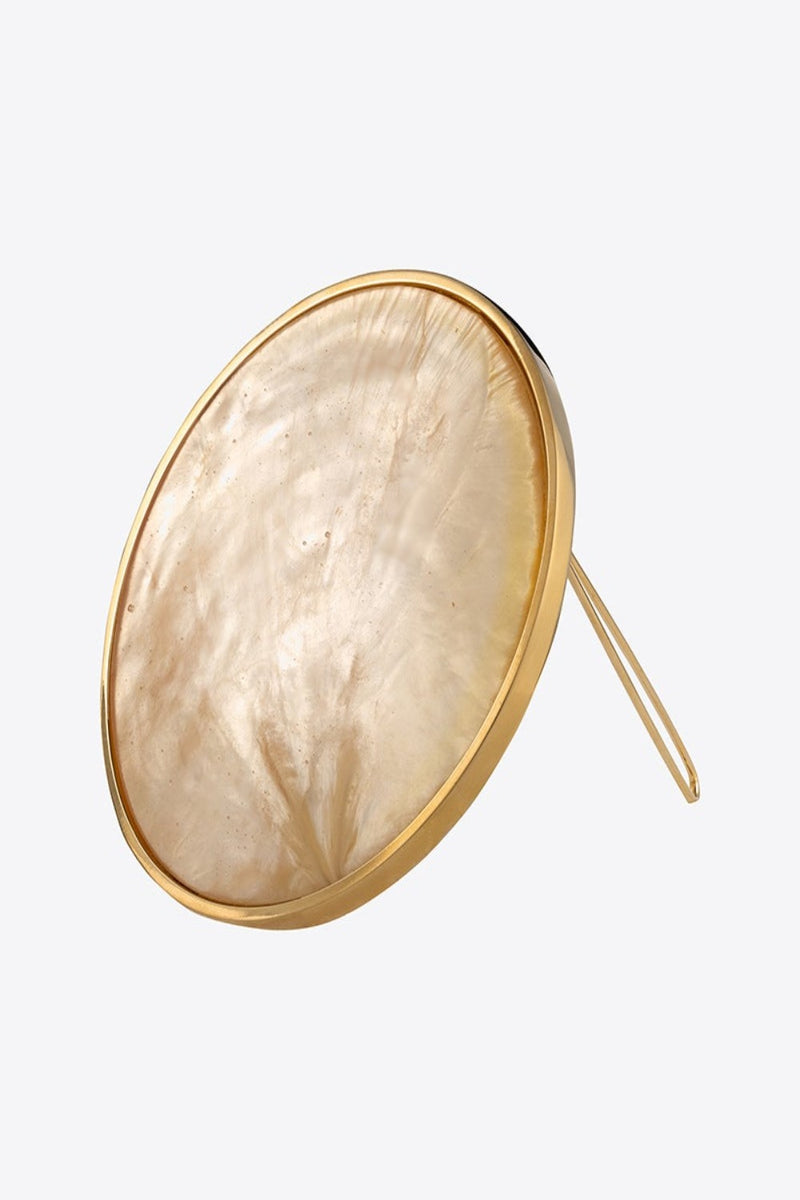 CHRISTINA CARUSO Bezel Set Shell Hair Clip ACCESSORIES
