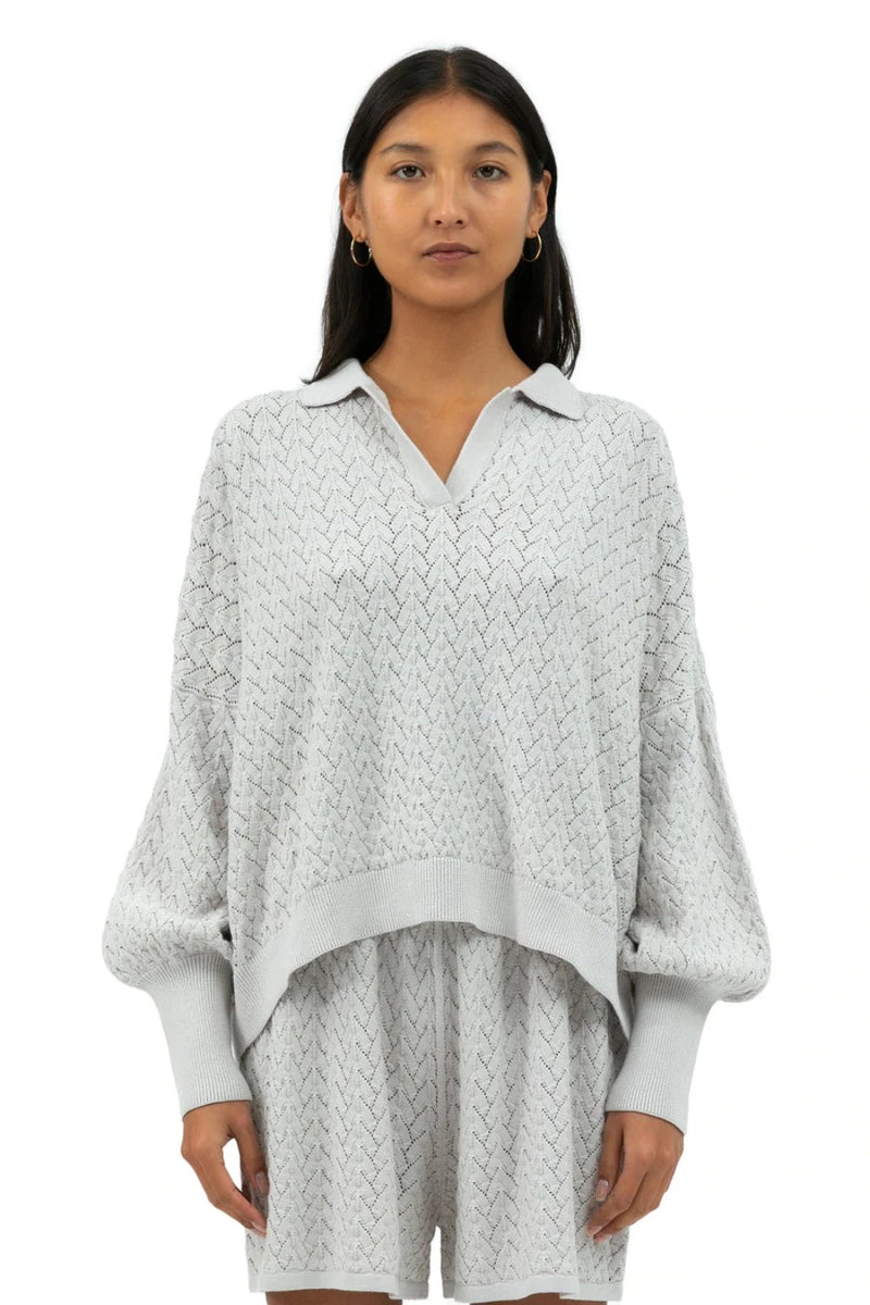 MR MITTENS Lace Polo WOMEN'S KNITWEAR