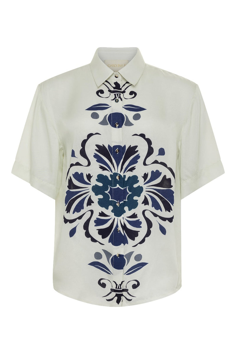 Aries Shirt Scrolls Marine