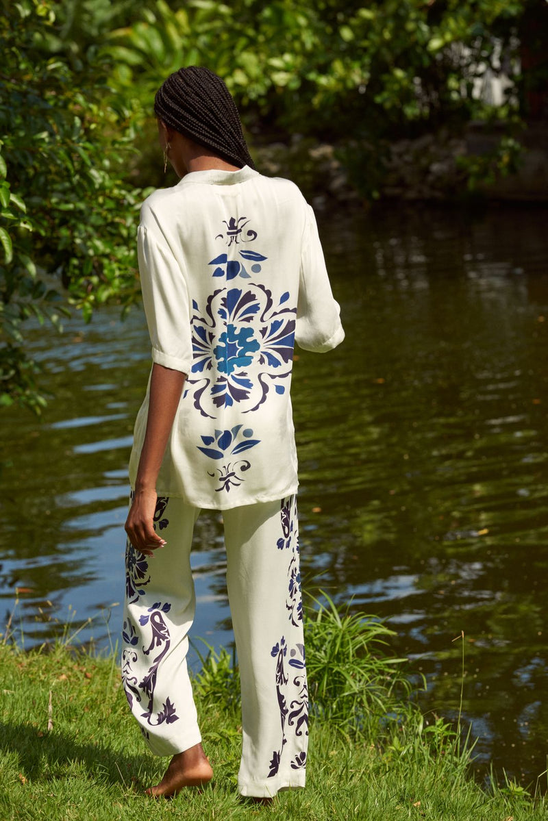 Aries Shirt Scrolls Marine