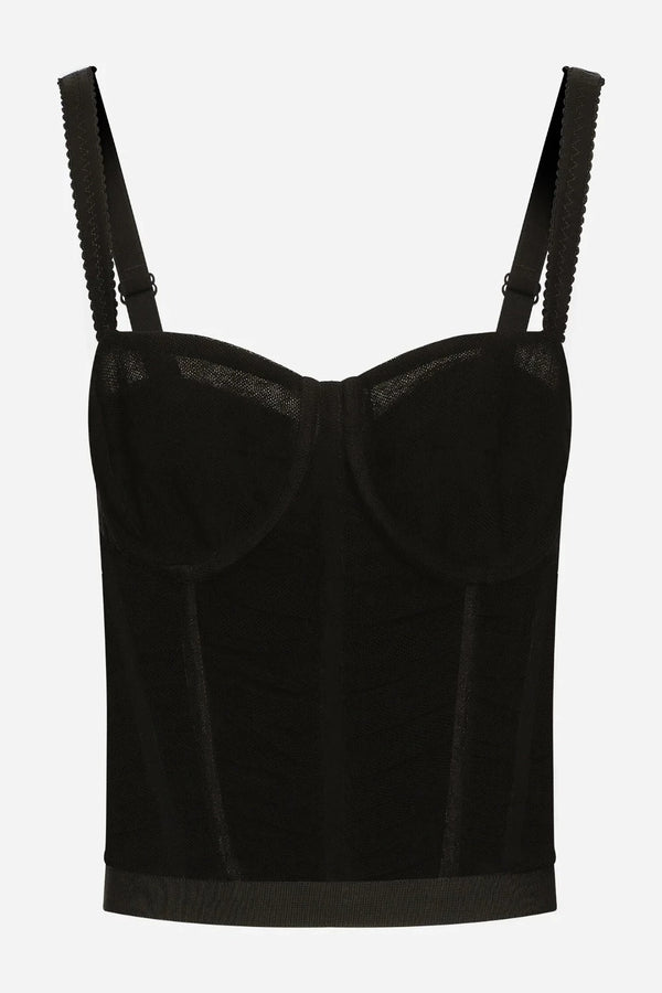 DOLCE & GABBANA Draped Tulle Corset WOMEN'S LINGERIE