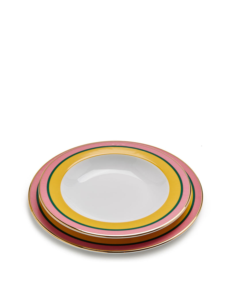 CASA CASA CURATED Set of 2 Soup and Dinner Plates HOME
