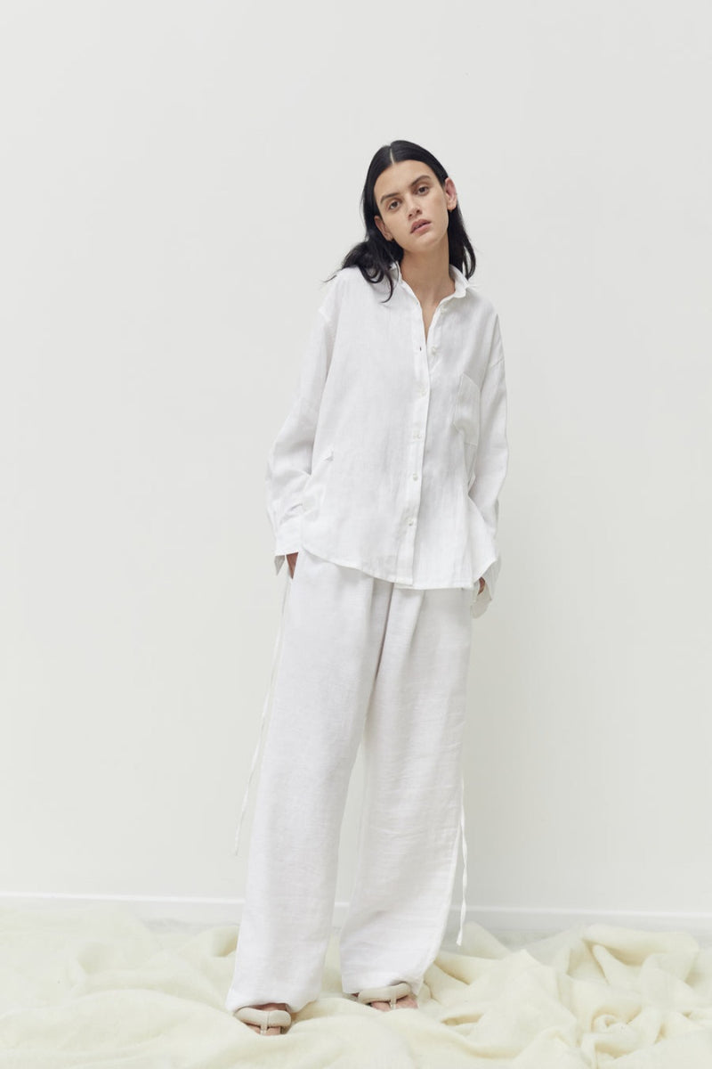 Deiji Studio The Side Tie Set White