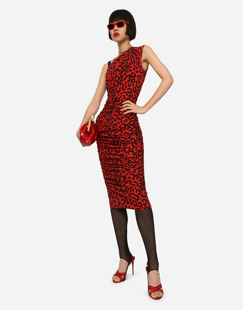 Leopard Print Jersey Dress (Final Sale)