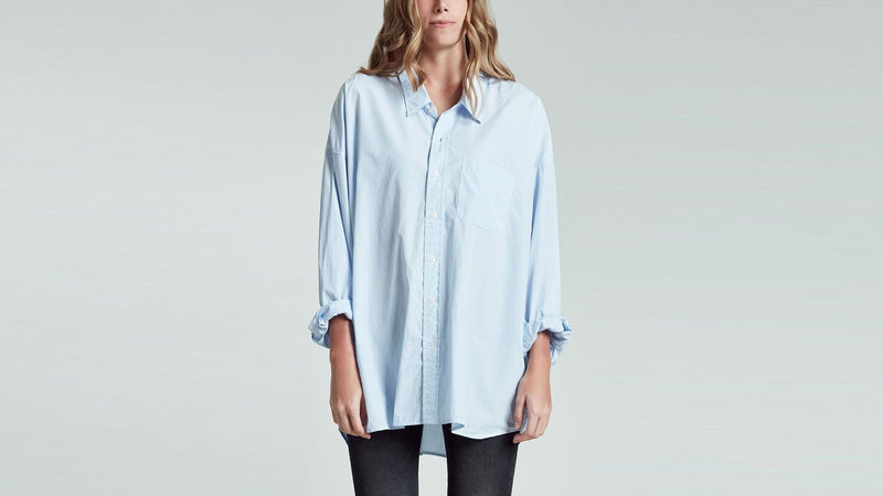 Drop Neck Oxford Shirt