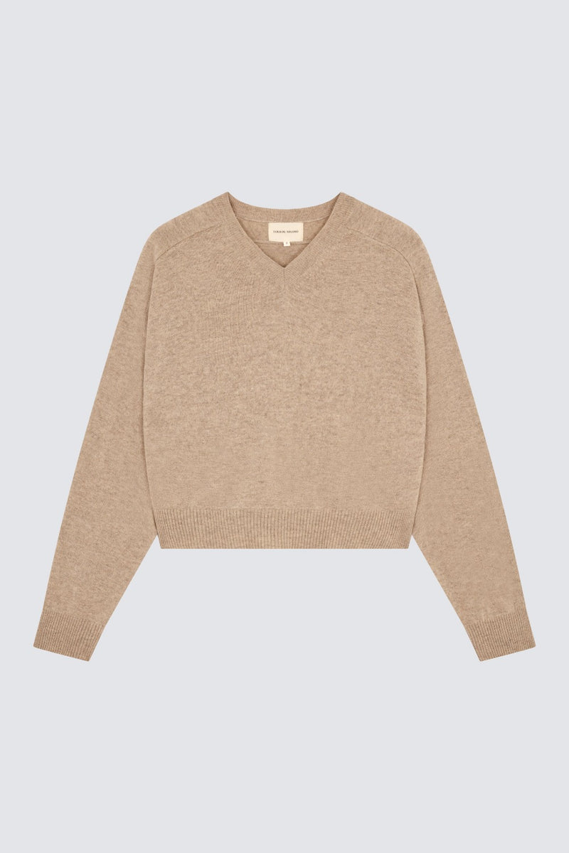 LOULOU STUDIO Emsalo V Neck Sweater WOMEN'S KNITWEAR