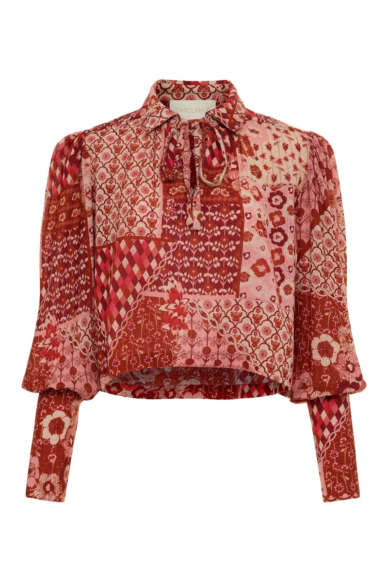 Elis Blouse Mix Bouquet Rose