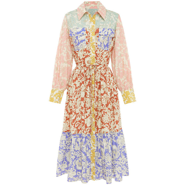 Folk Spliced Capri Maxi