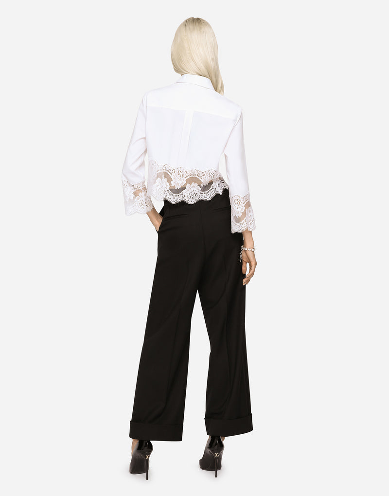 Lace Trim Blouse