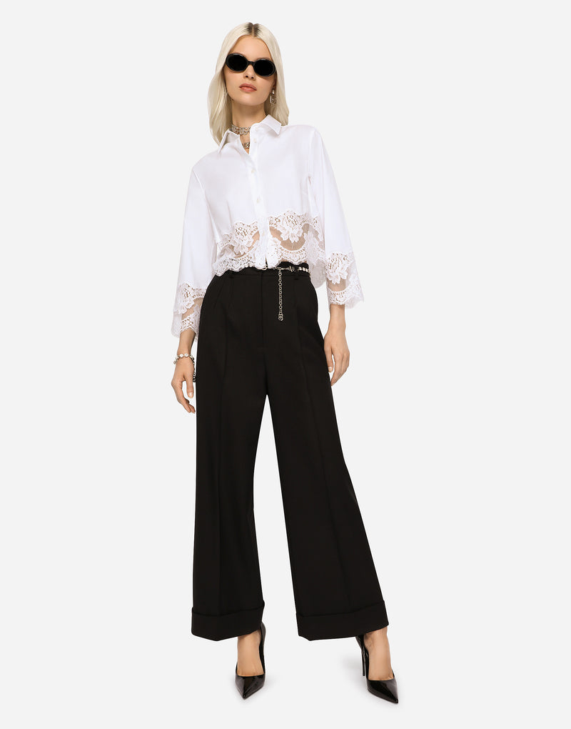 Lace Trim Blouse