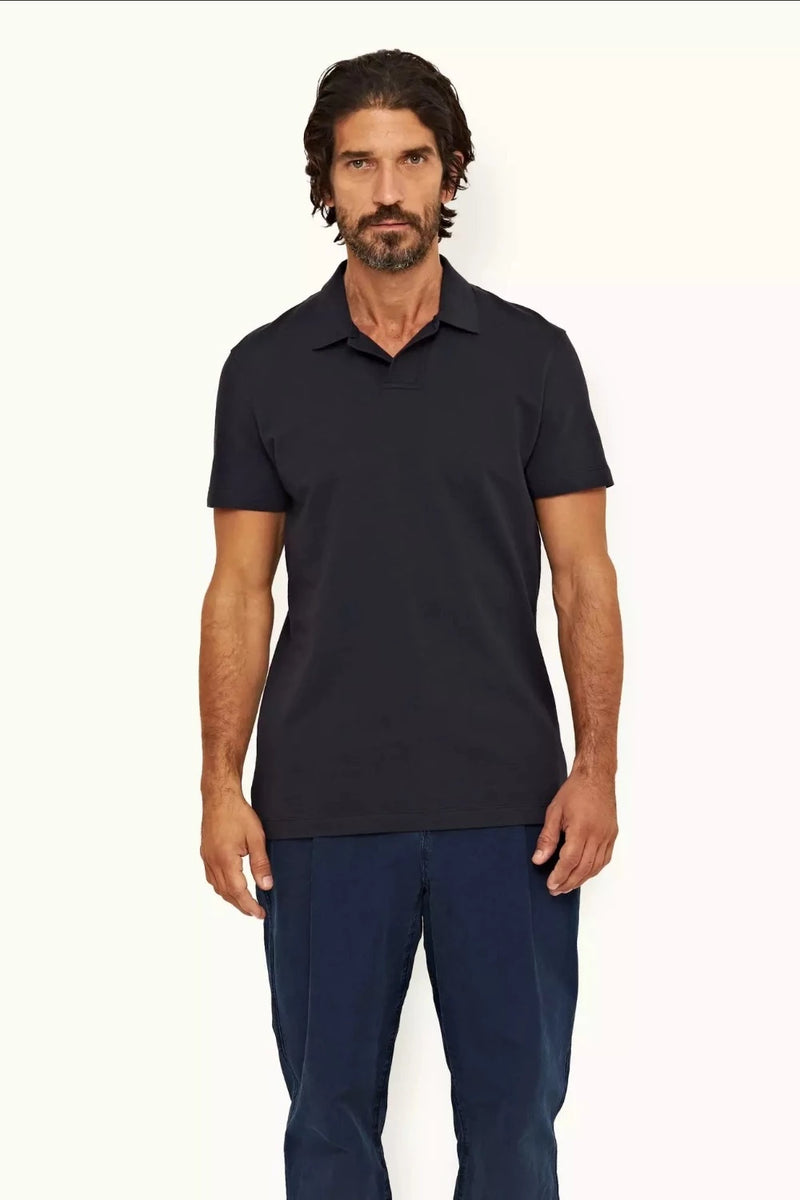 ORLEBAR BROWN Felix Linen Polo MEN'S TOPS