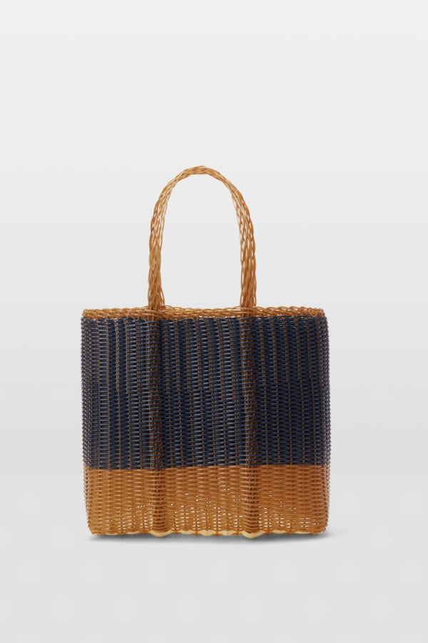 PALOROSA PROJECT Bicolor 3230 Small Flat Basket HANDBAGS