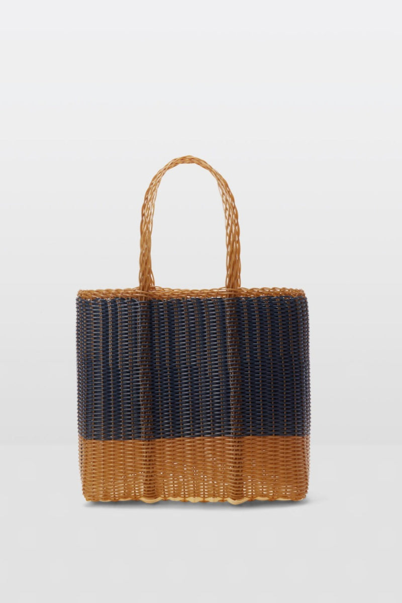 PALOROSA PROJECT Bicolor 3230 Small Flat Basket HANDBAGS