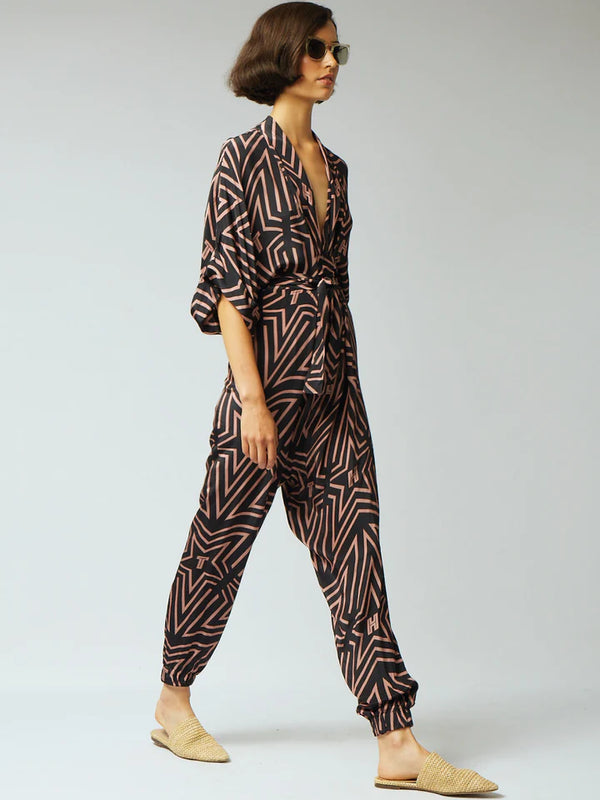 Gloria Jumpsuit Starrow Black-Pink