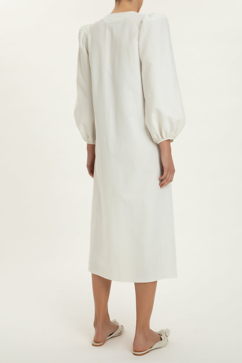 Moves Puff Sleeve Midi Robe