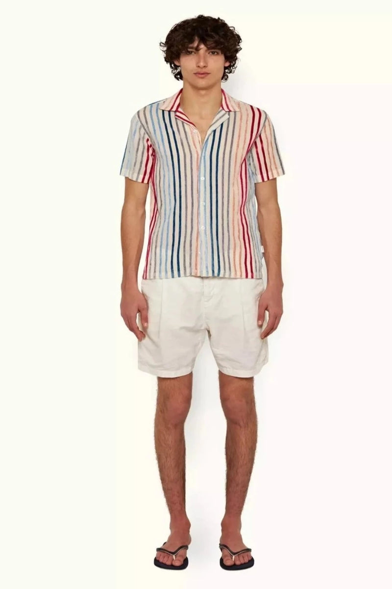 ORLEBAR BROWN Hibbert Chenile Stripe Shirt MEN'S TOPS