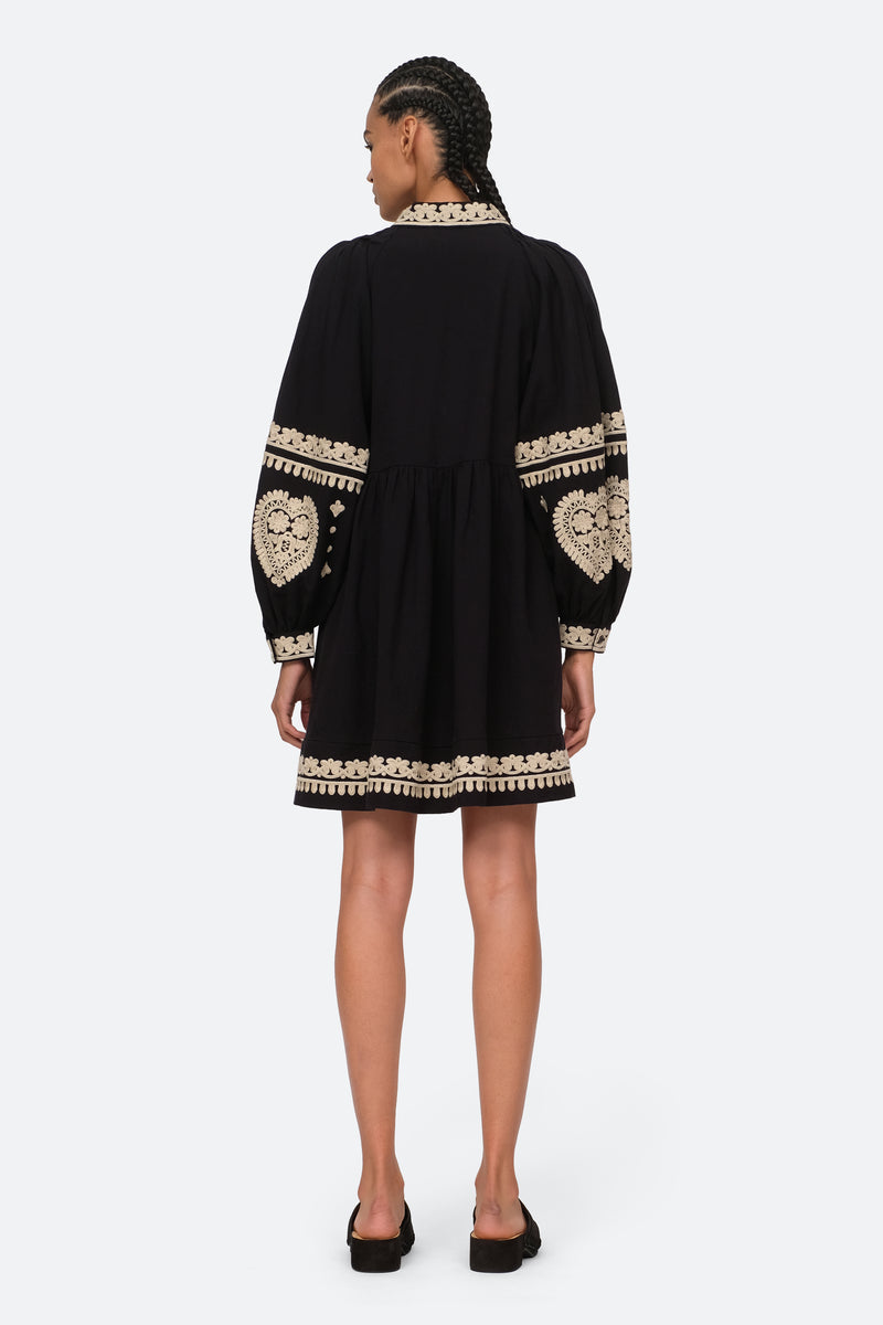 Holly Soutache Long Sleeve Dress