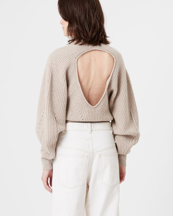 Palma Cashmere Open Back Sweater