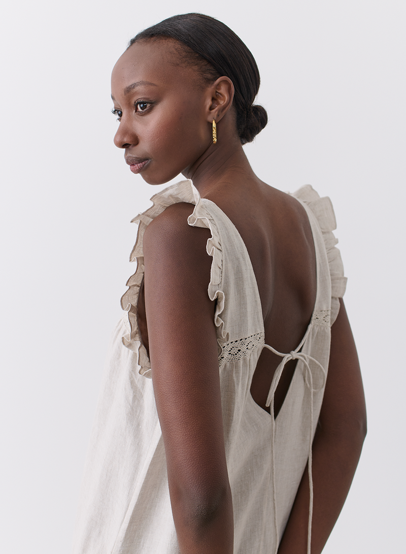 Gracie Linen Maxi Dress