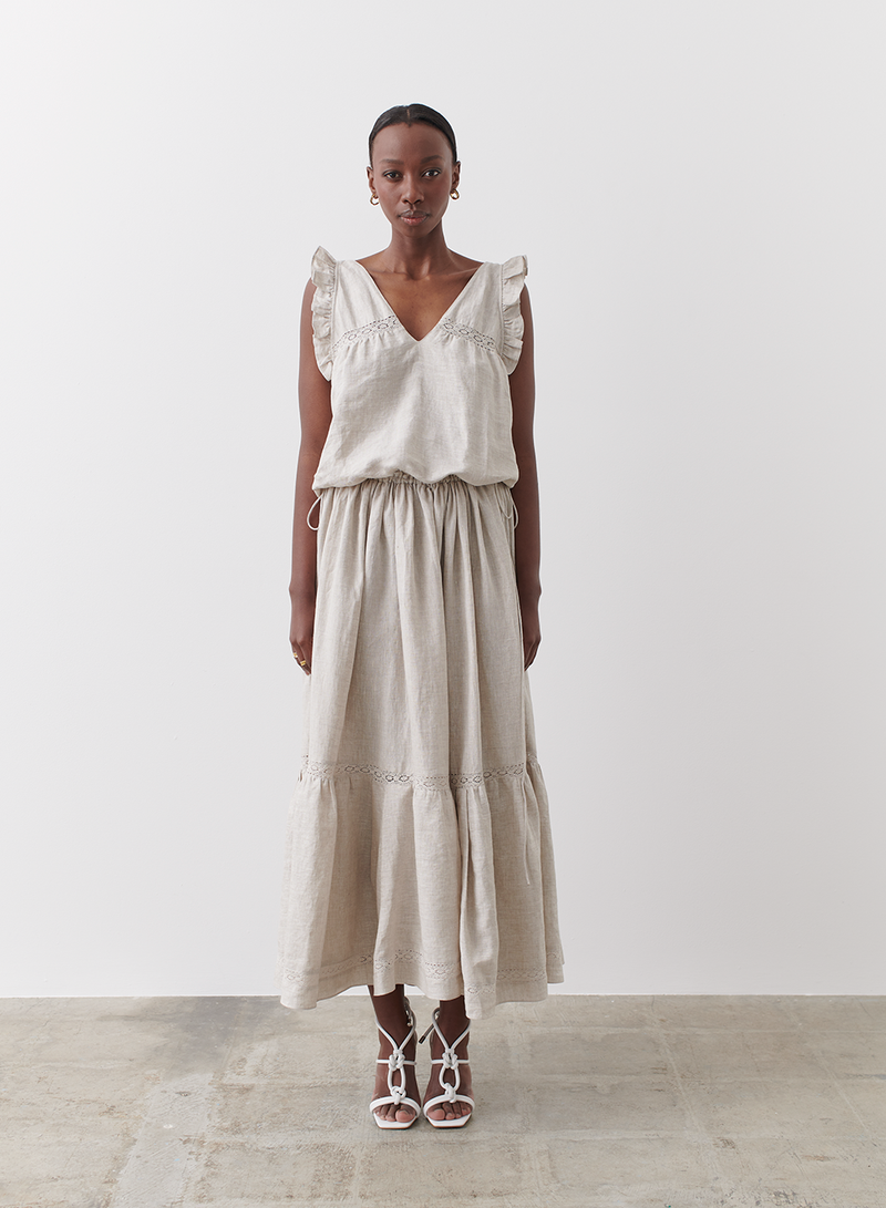 Gracie Linen Maxi Dress