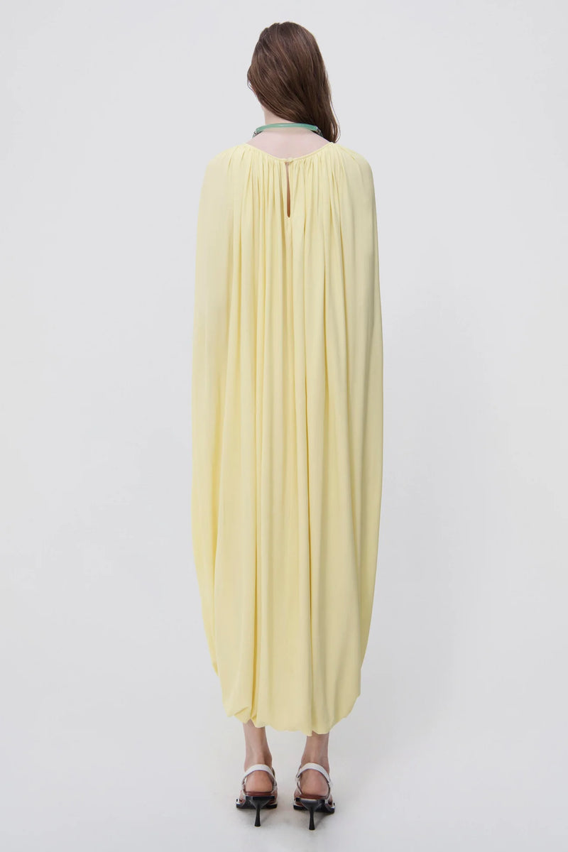 Jacky Draped Jersey Halter Dress