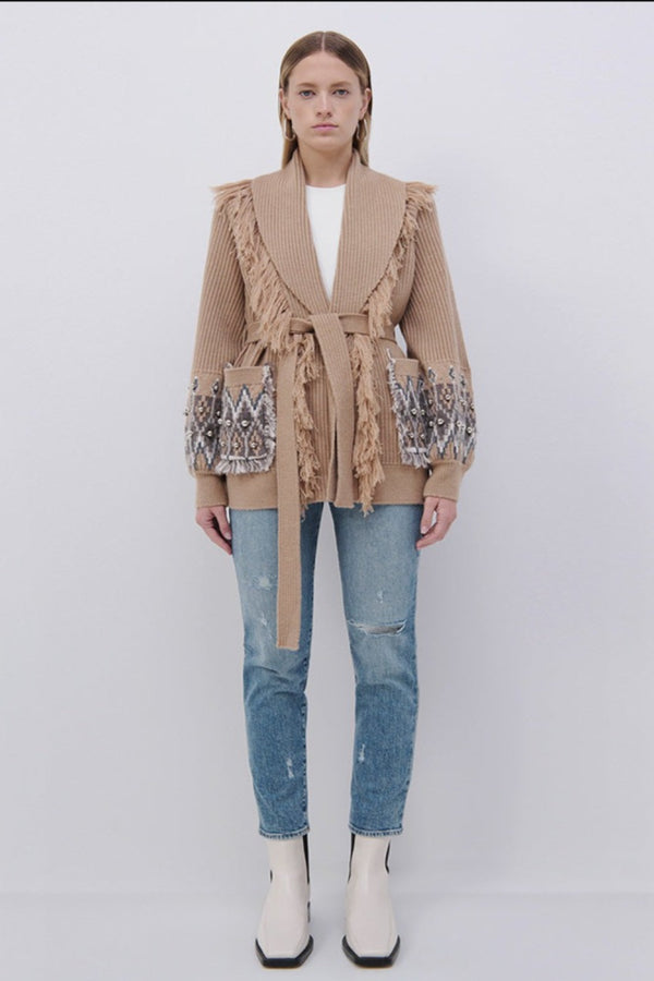 Jaiden Fair Isle Shawl Cardigan