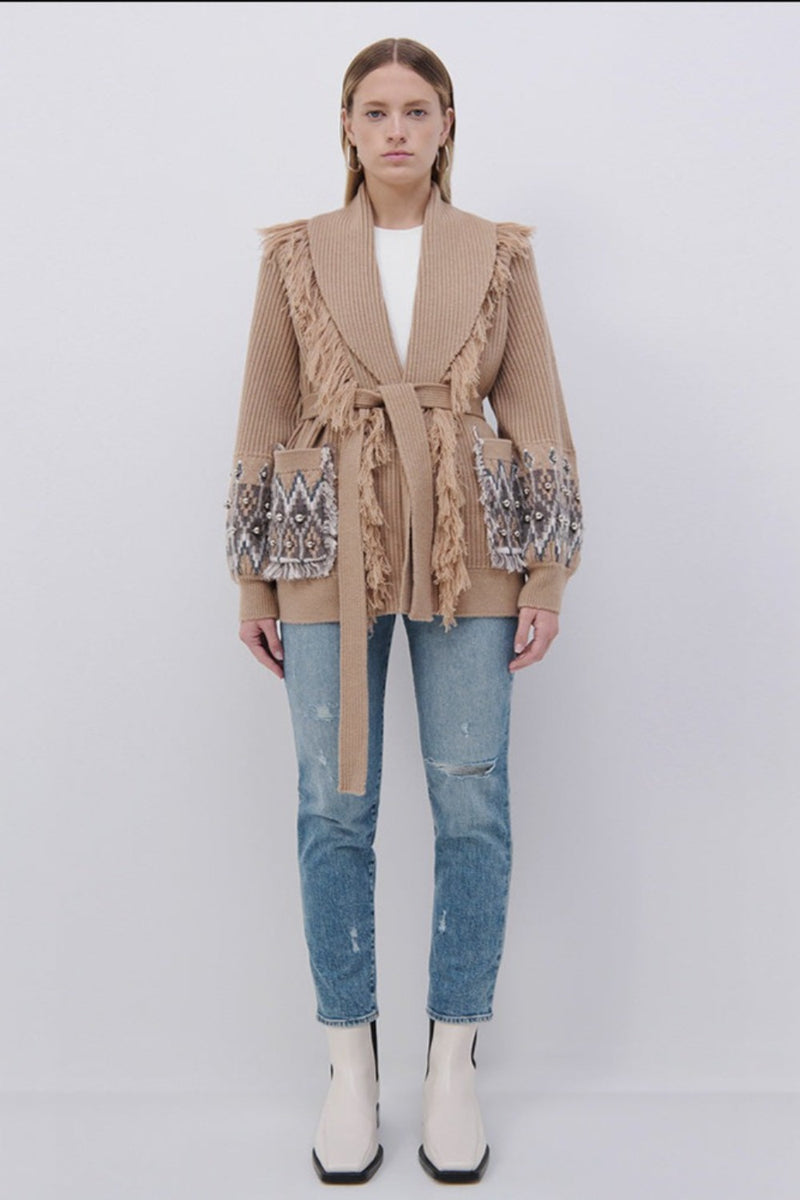 Jaiden Fair Isle Shawl Cardigan