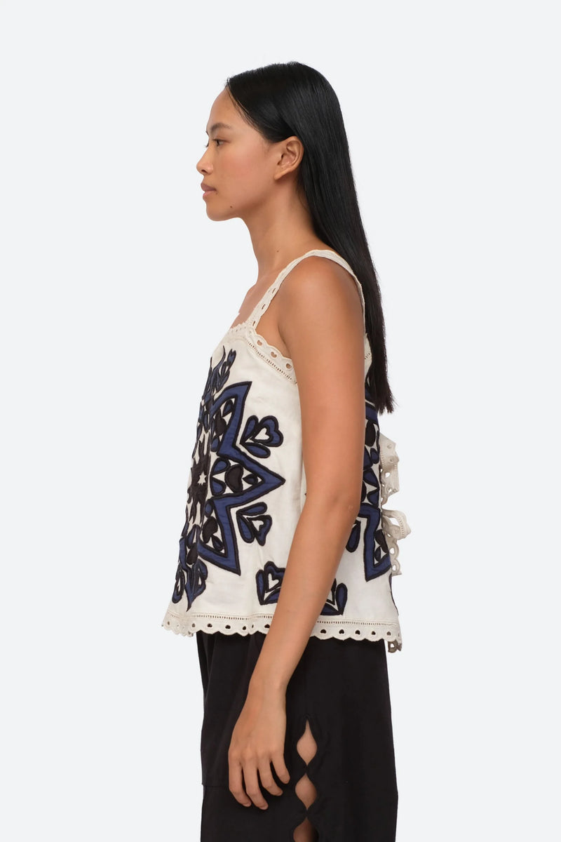 Kaia Kaleidoscope Applique Tank Top