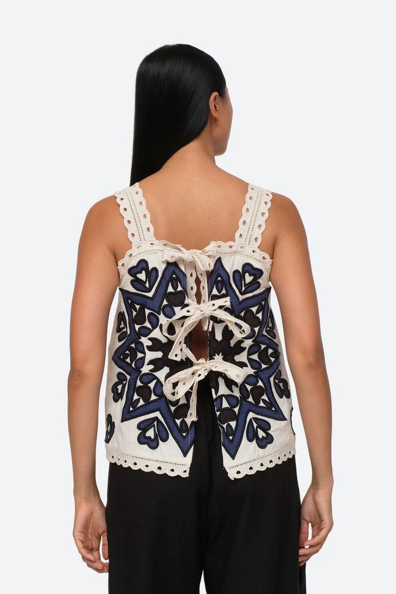 Kaia Kaleidoscope Applique Tank Top