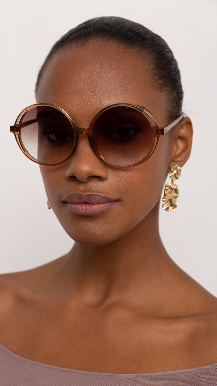 LINDA FARROW Ace Aviator Light Gold Sunglasses LFL992C9SUN SUNGLASSES