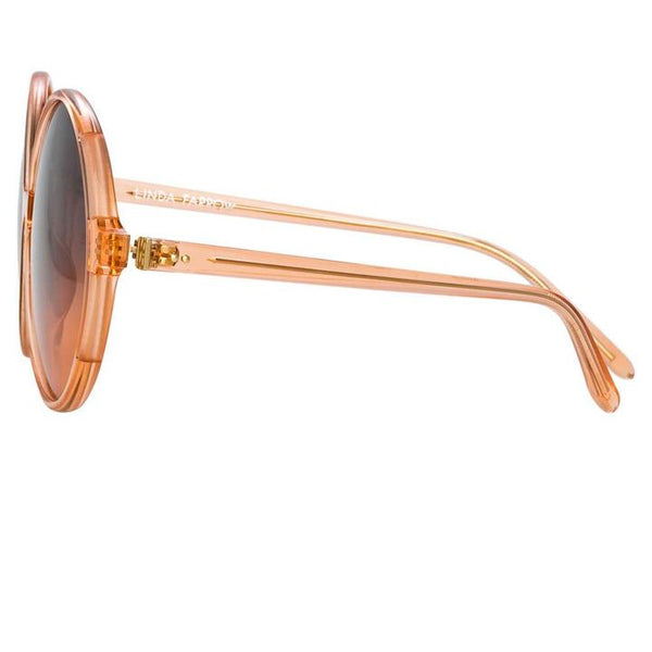 Bianca Round Orange Sunglasses