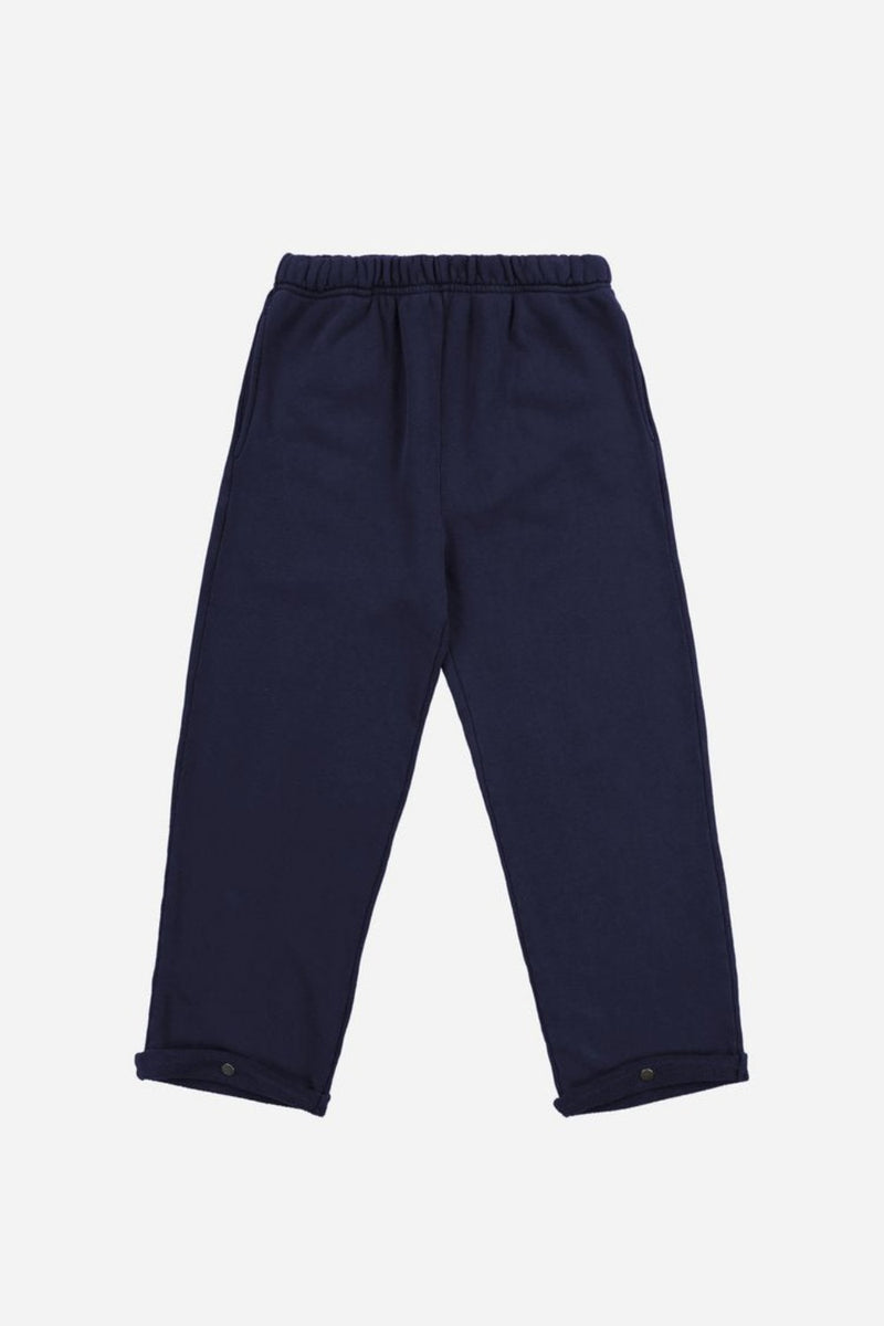 Snap Front Vintage Texture Fleece Pant