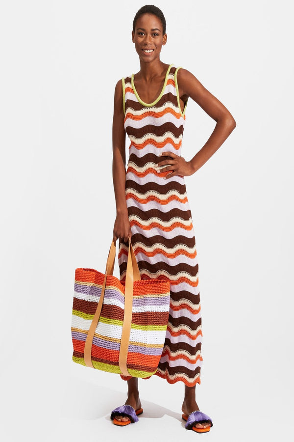 LA DOUBLE J Wavy Knit Dress WOMEN'S DRESSES