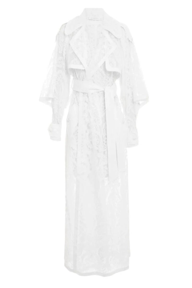Wonderland Lace Trench Coat